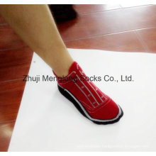 Fancy Man Cotton Shoe Socks Very Fashion Design Just Like Shoes on Feet